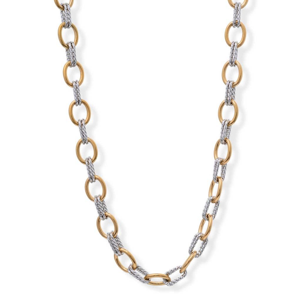 Roxy Two Tone Link Necklace