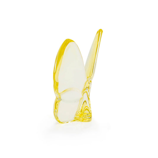Crystal Butterfly in Light Yellow Small