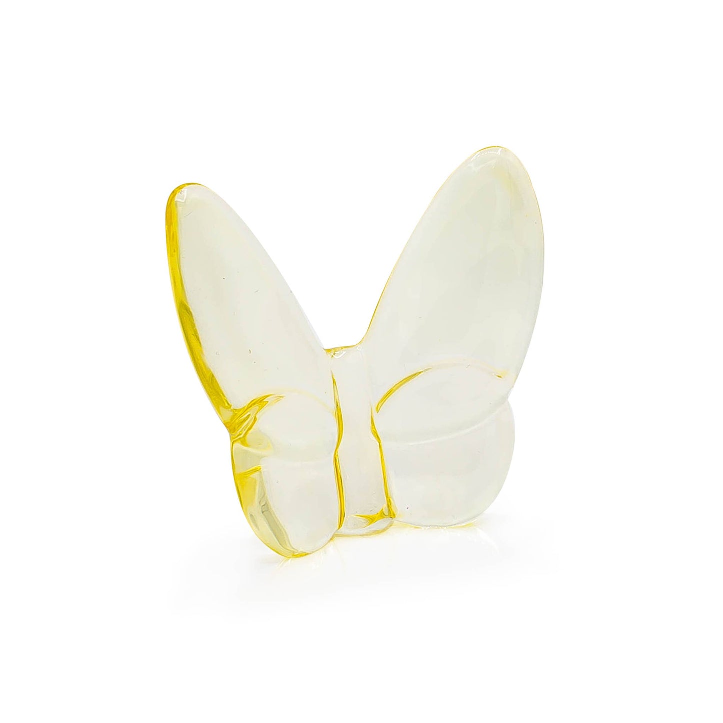 Crystal Butterfly in Light Yellow Small