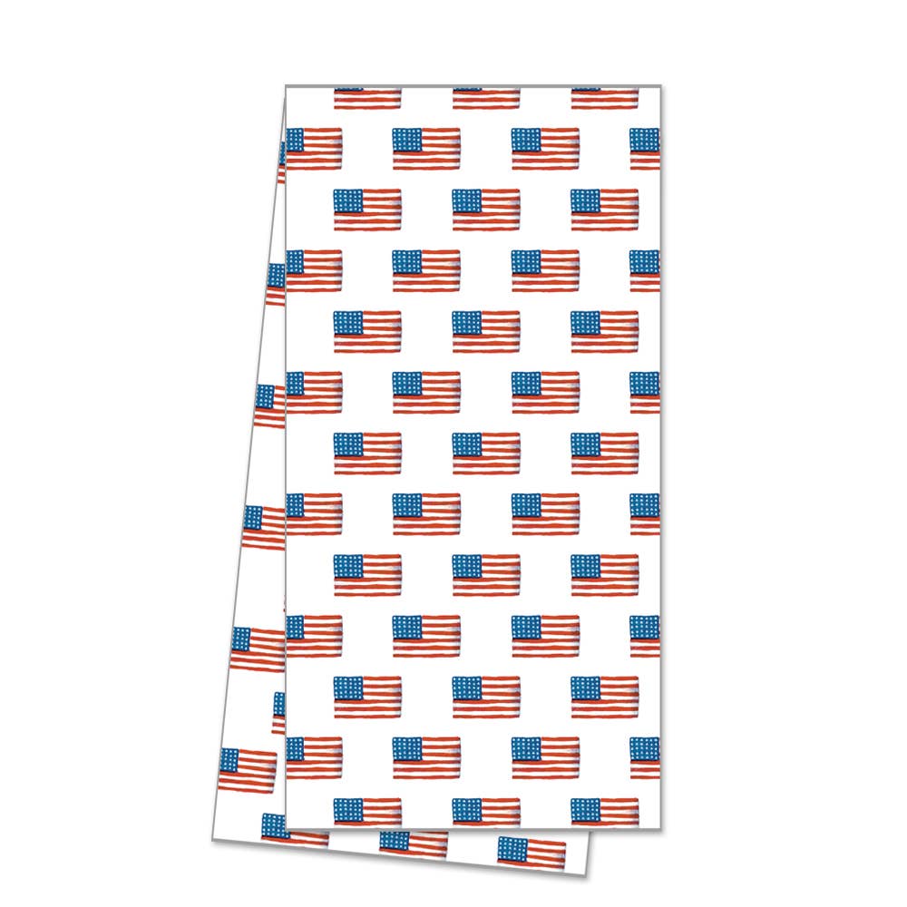 American Flag Tea Towel