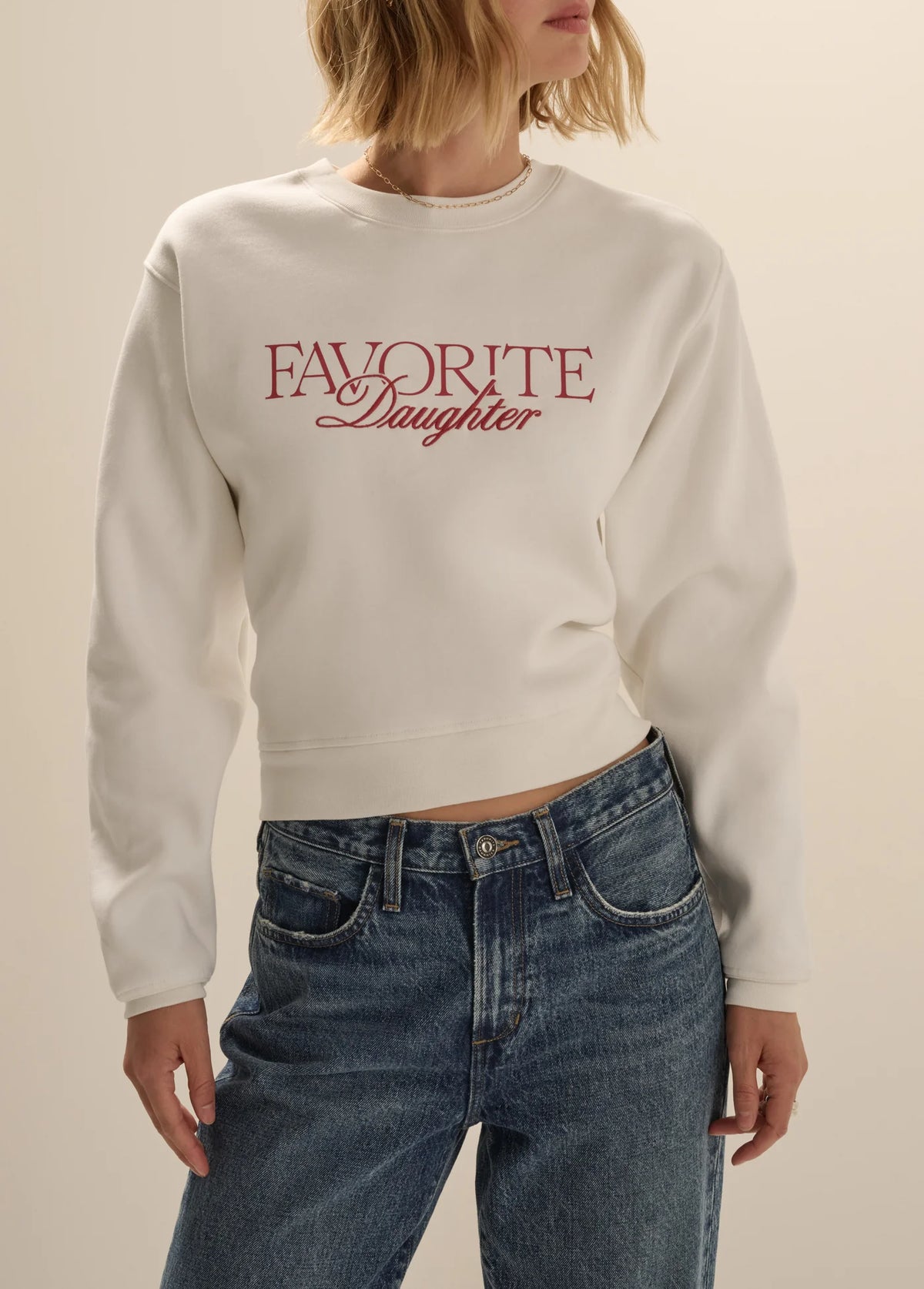 Embroidered Ritzy Classic Sweatshirt