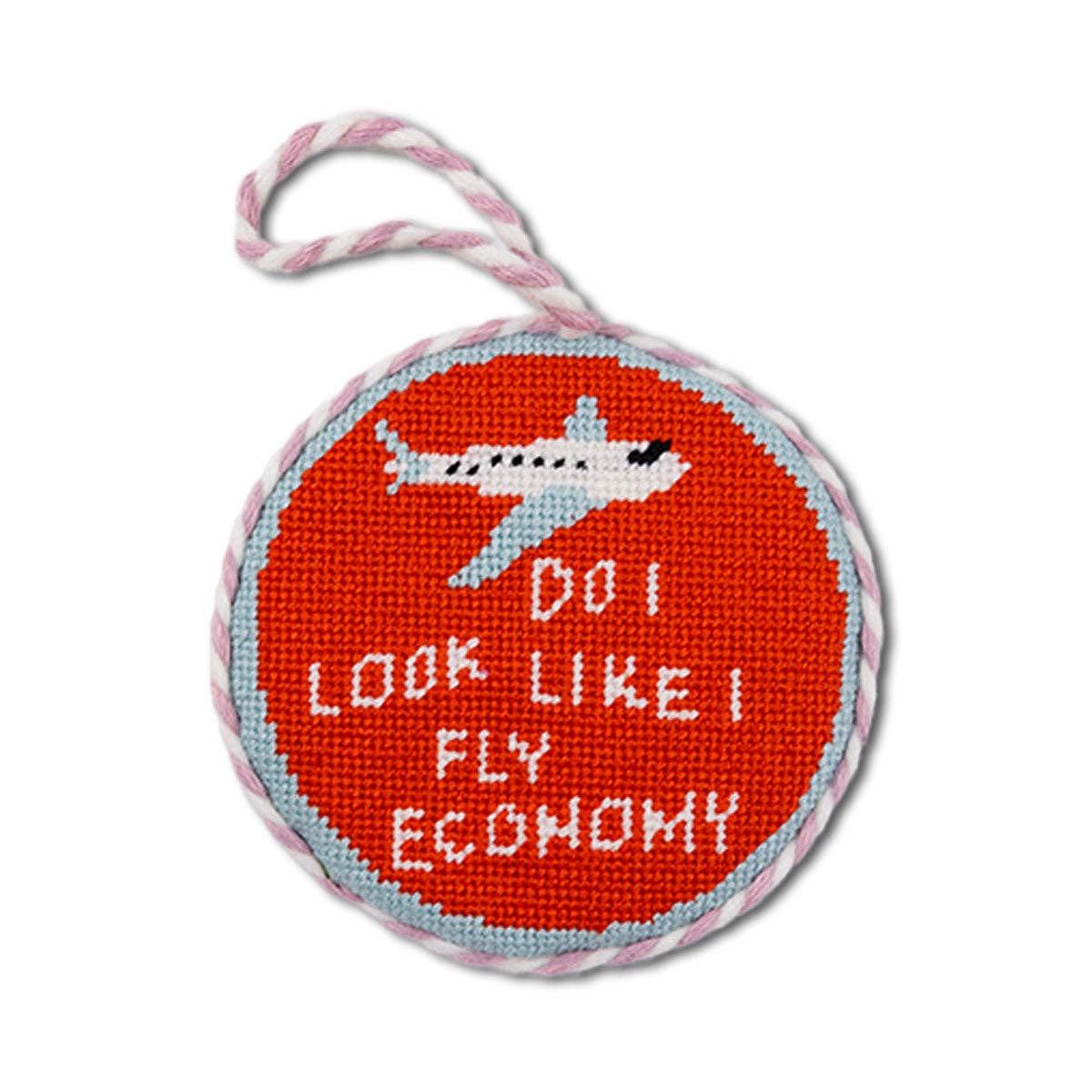 Needlepoint Ornament - Fly Economy