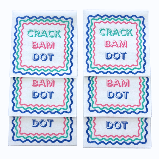 Mahjong Cocktail Napkins - 50-Pack | 5'' x 5''