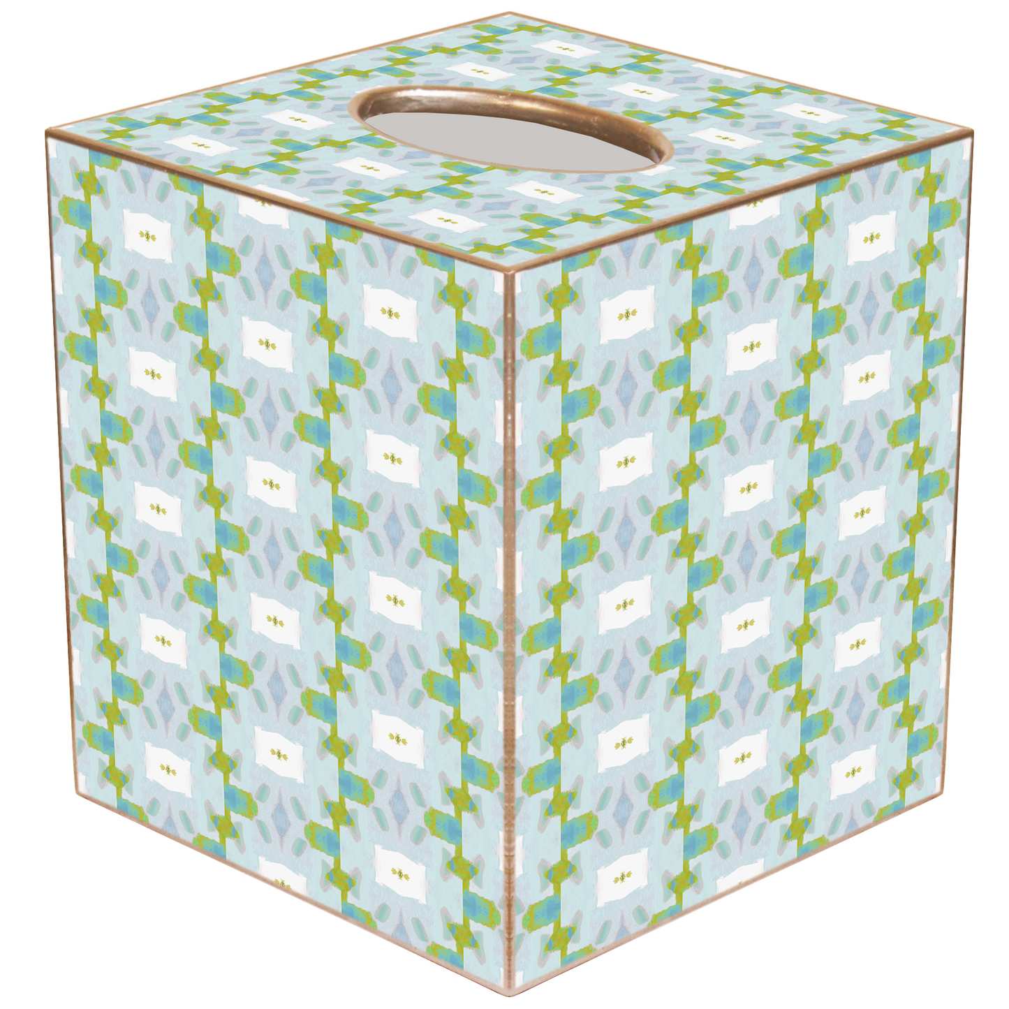 Chloe Blue by Laura Park Tissue Box