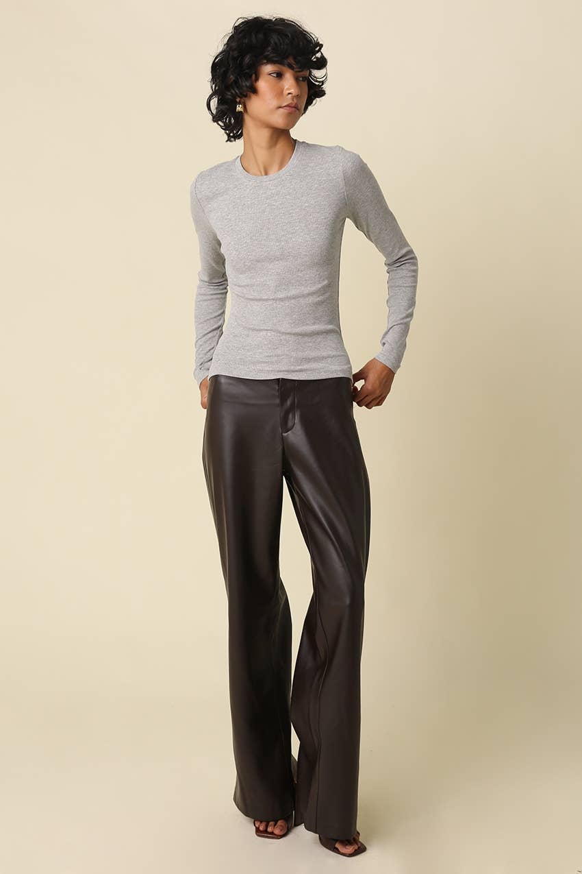 Rimi Slim Fit Crew Neck Top