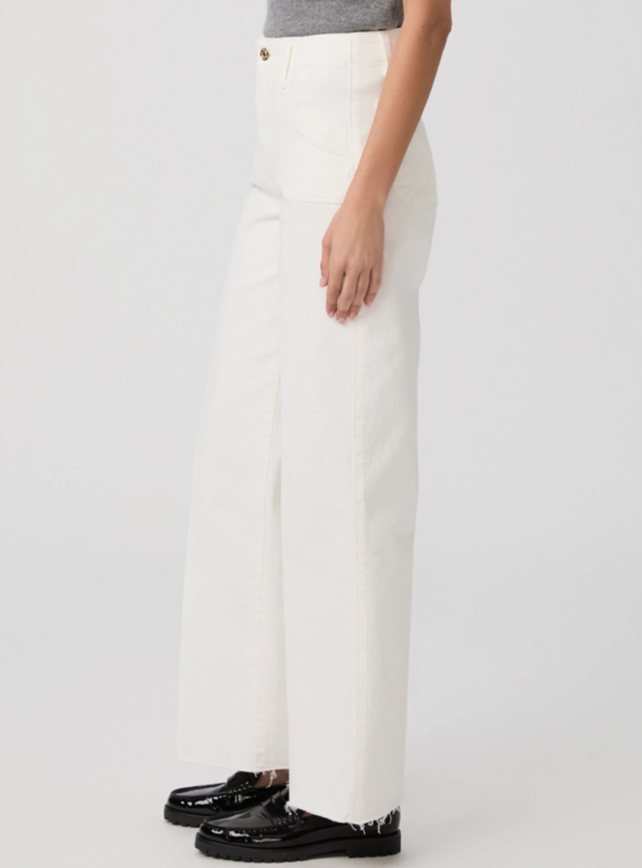 PAIGE Anessa 31” Welt Utility Raw Hem