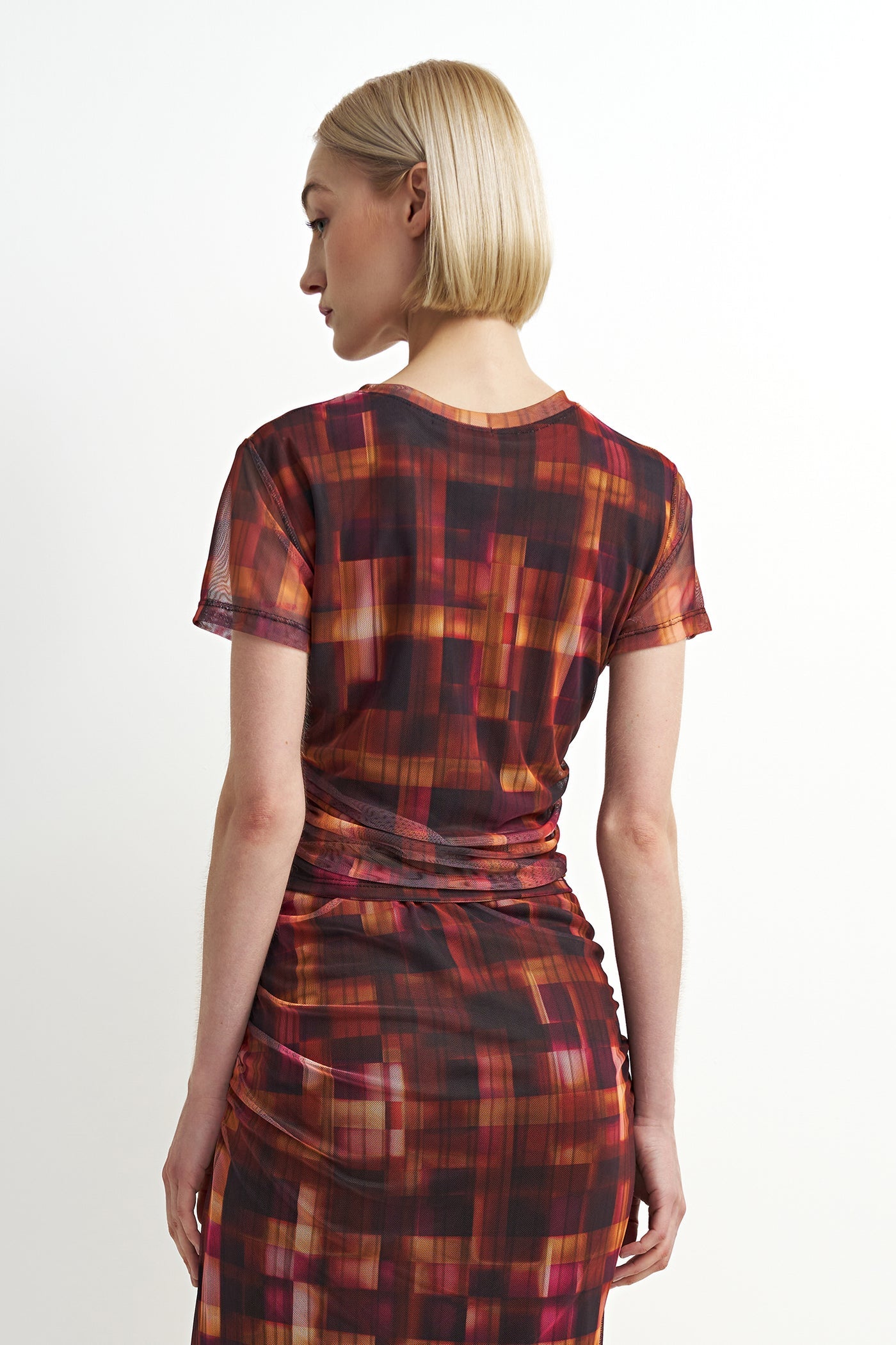 Harper Mesh Top in Winebox