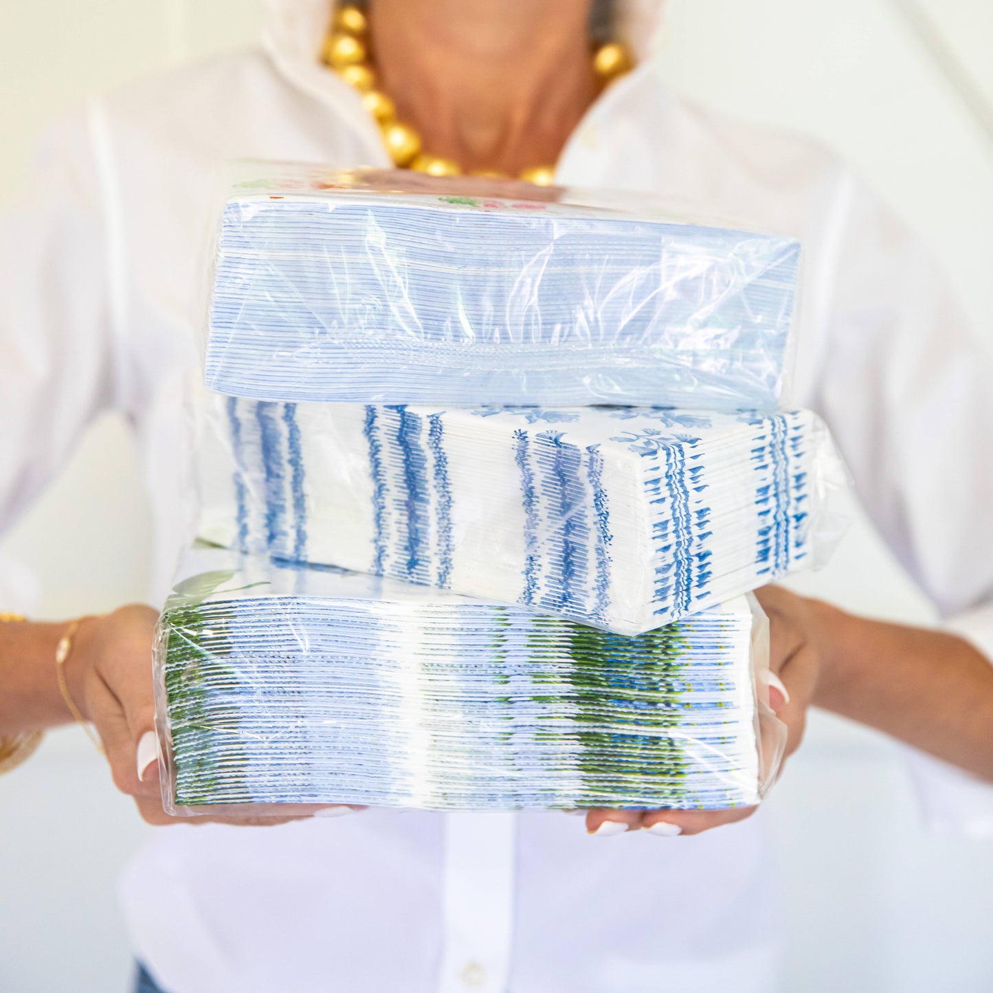 Coco Block Print Paper Guest Towels