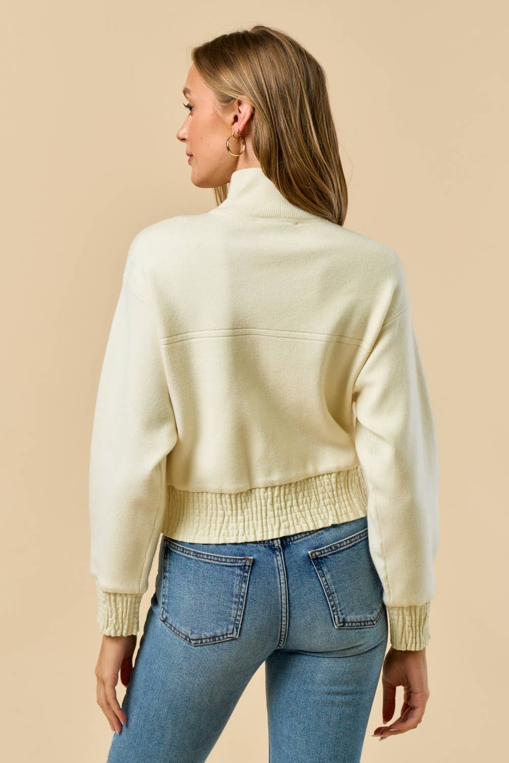 Mock Neck Zip-UP Jacket