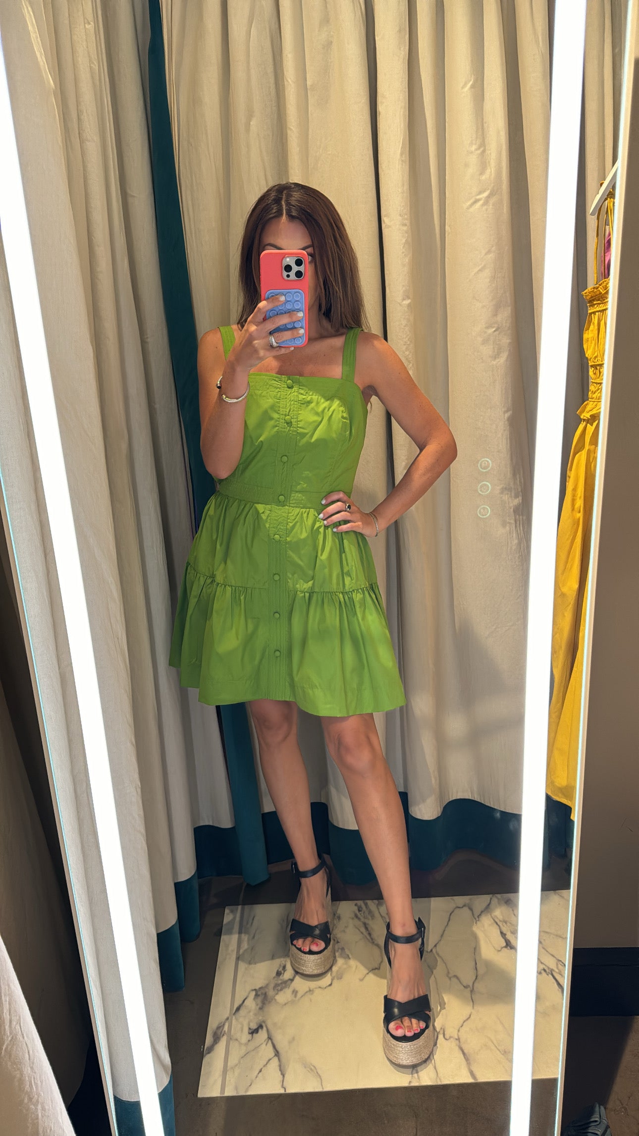 Button Front Mini Dress