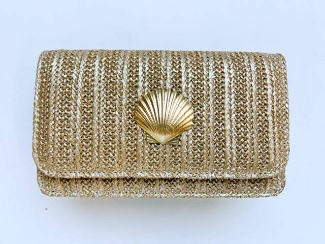 Ruby Seashell Clutch