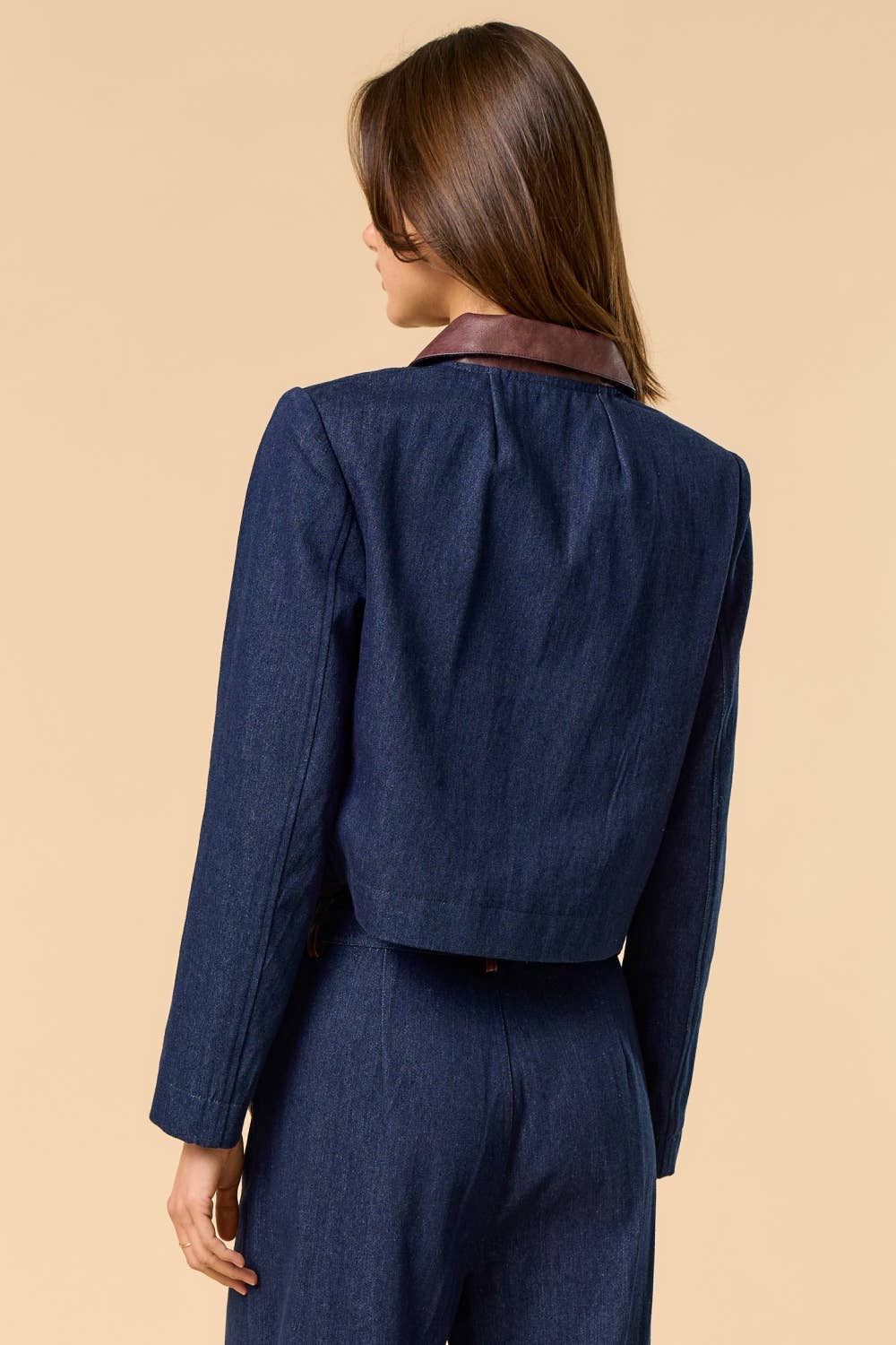 Denim Jacket with Trim Detail