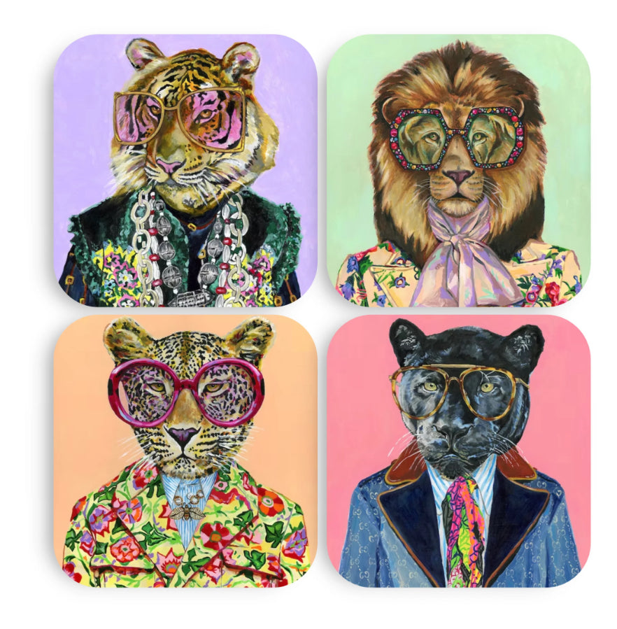 Big Cat Coasters (Set of 4)