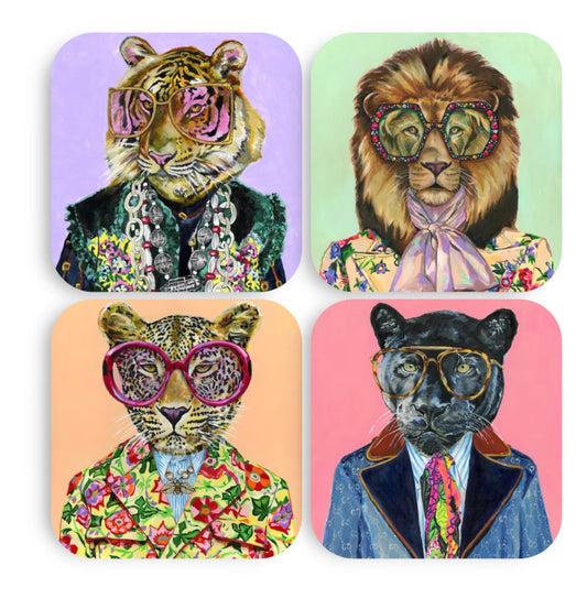 Big Cat Coasters (Set of 4)