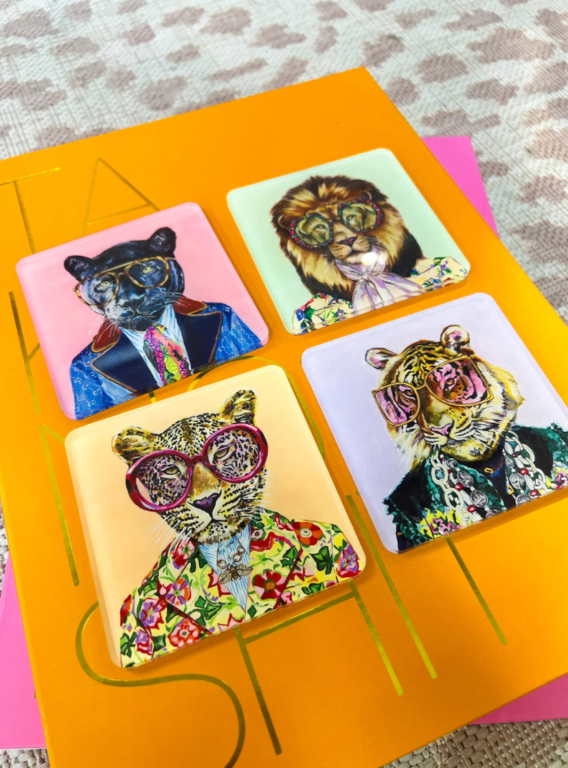 Big Cat Coasters (Set of 4)
