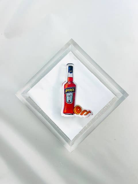Acrylic Napkin Weight Orange Cocktail