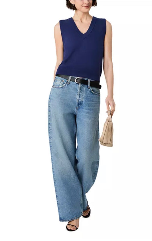 Blue Willa Knit Sweater Vest