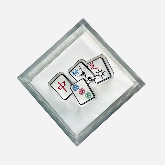 Acrylic Napkin Weight, Mahjong