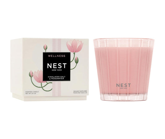 NEST Himalayan Salt & Rosewater 3-Wick Candle