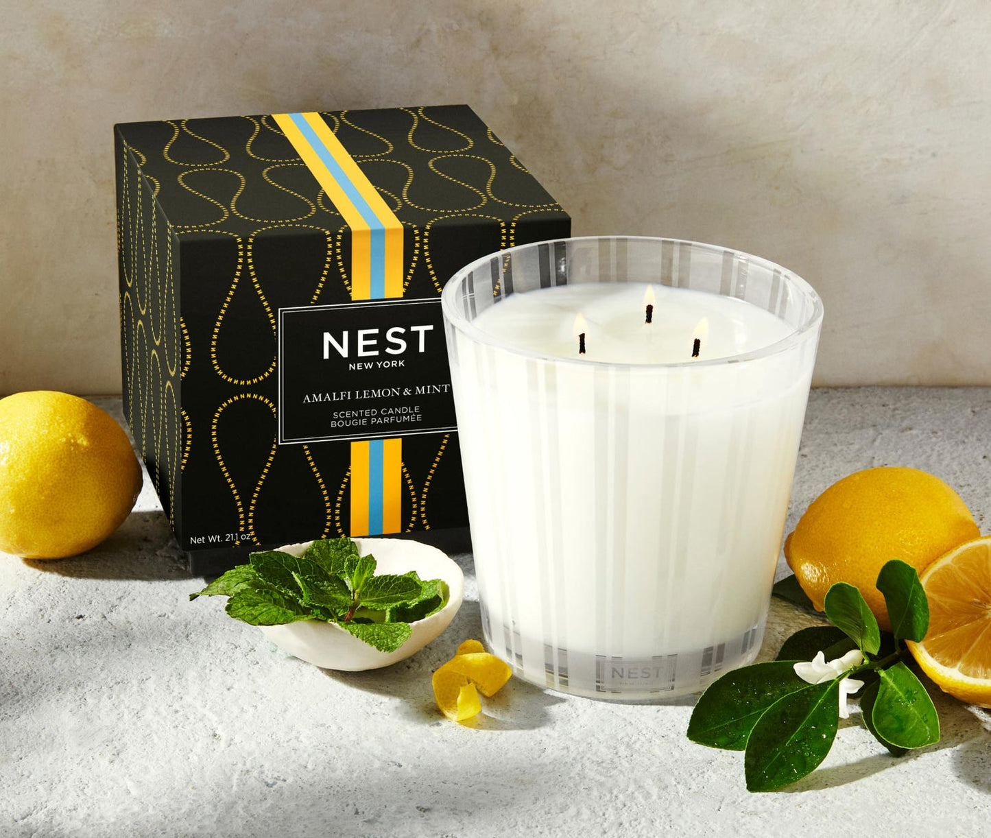 Nest Amalfi Lemon & Mint 3-Wick Candle