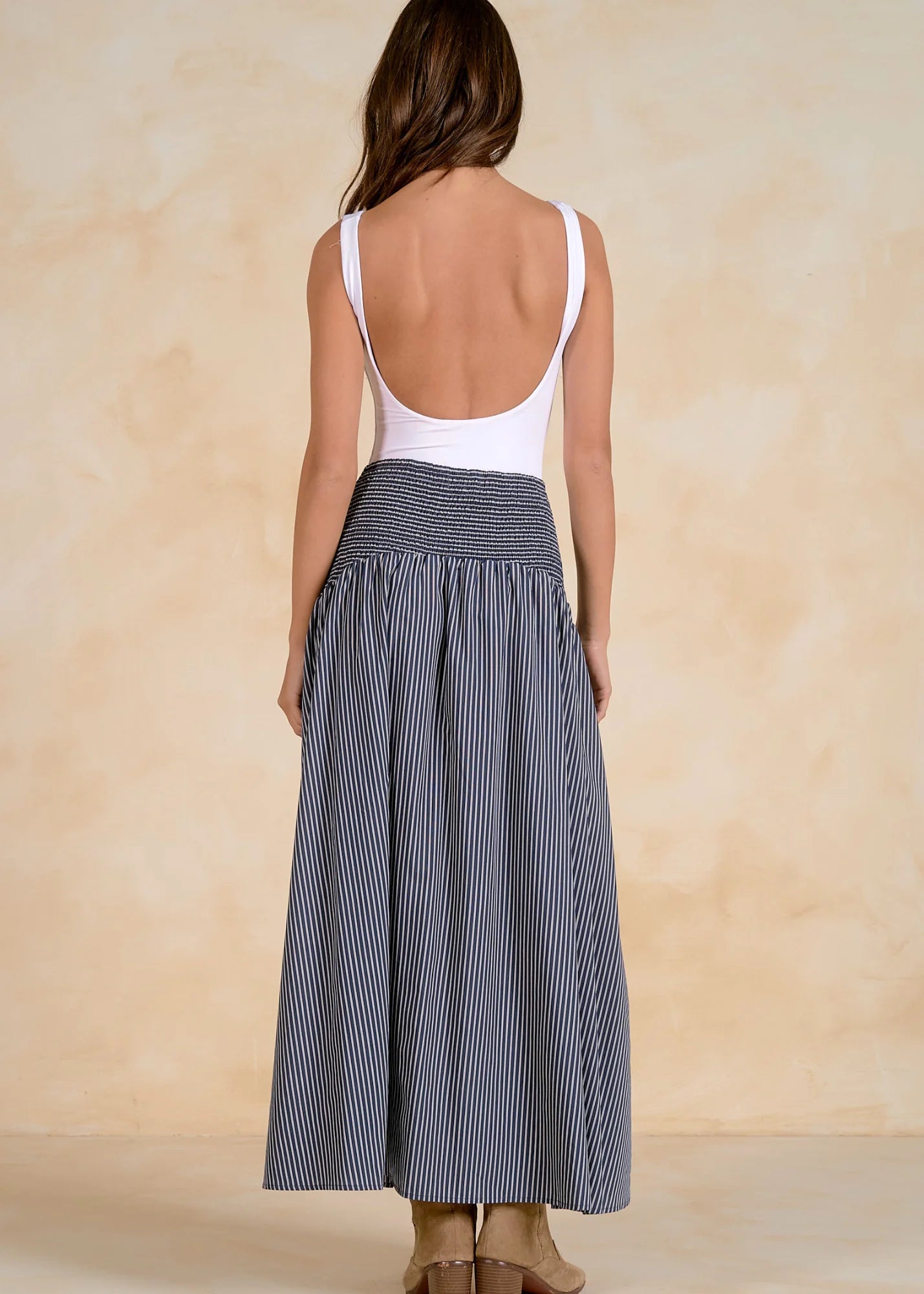 Stripe Maxi Skirt