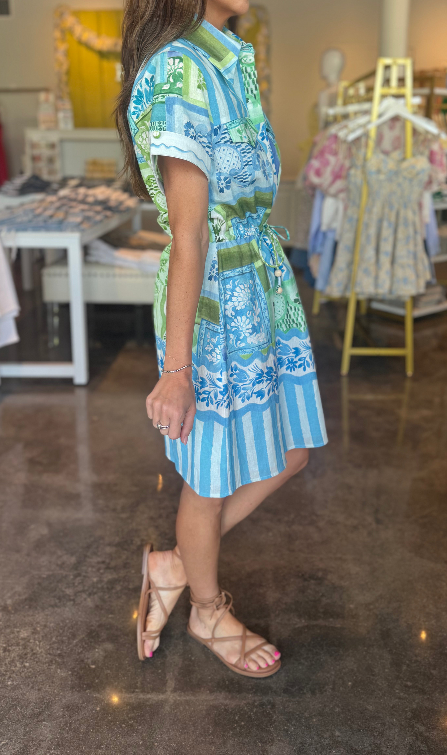 Adeline Dress in Monaco