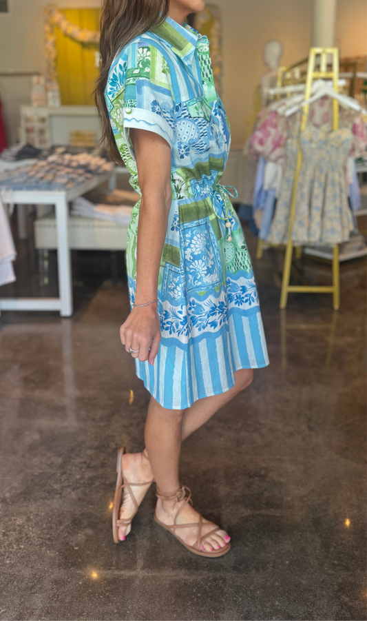 Adeline Dress in Monaco-XS