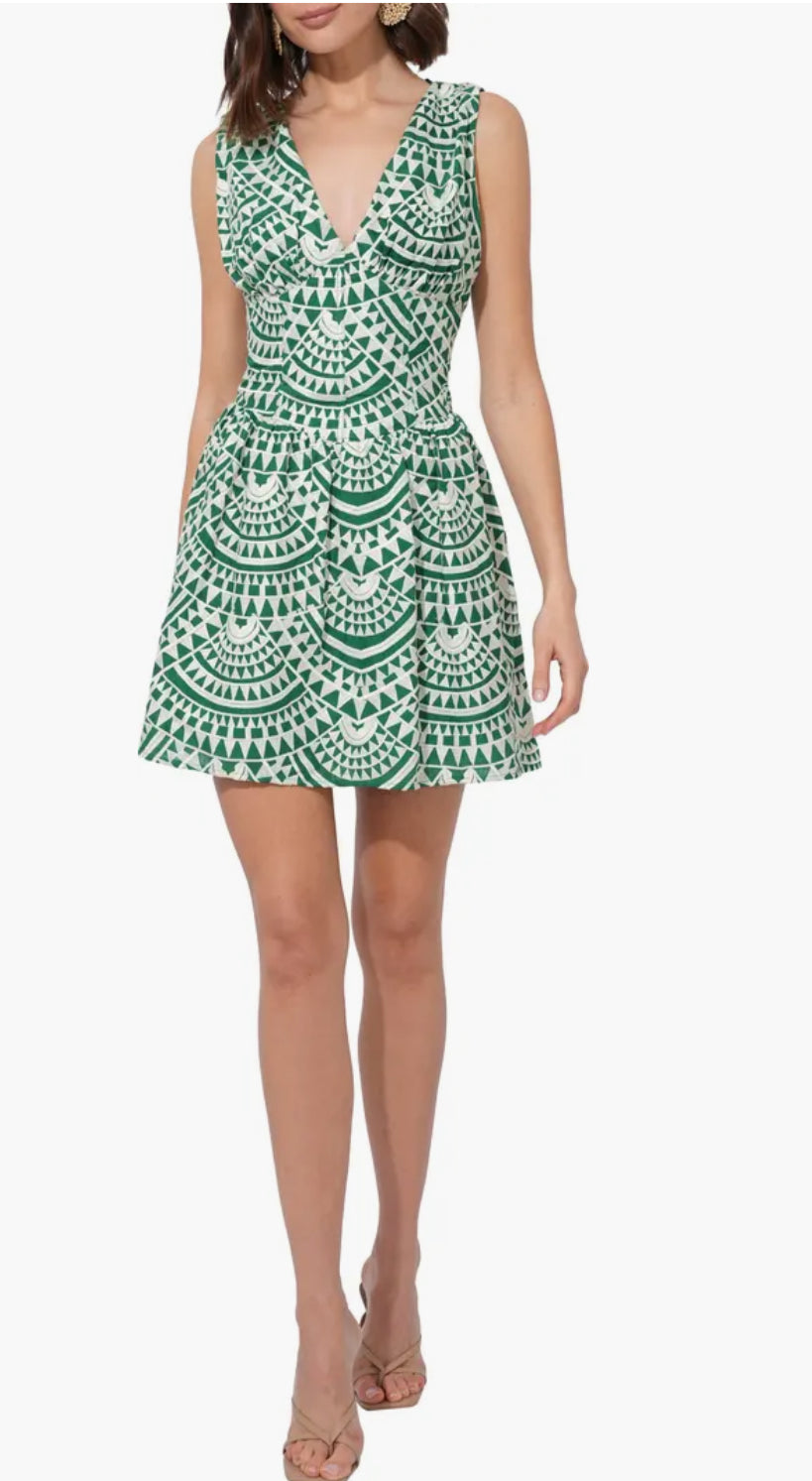 Maris Crochet Piped Mini Dress