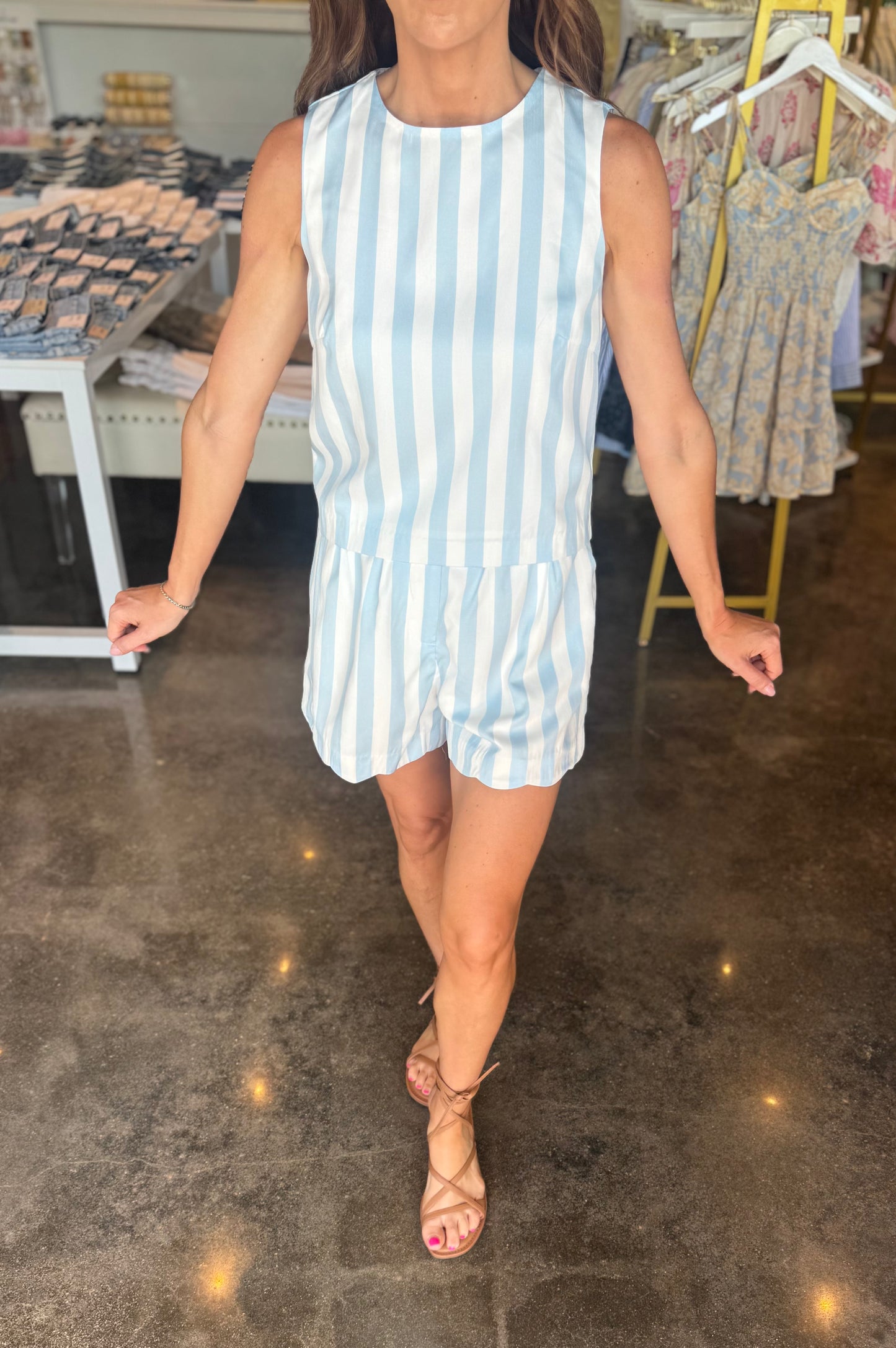Whitby Tank Top in Baby Blue