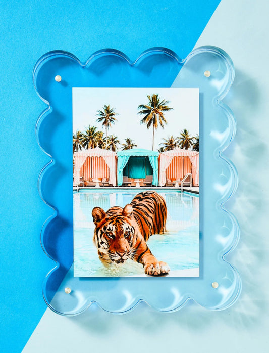 Neon Blue Acrylic Picture Frame