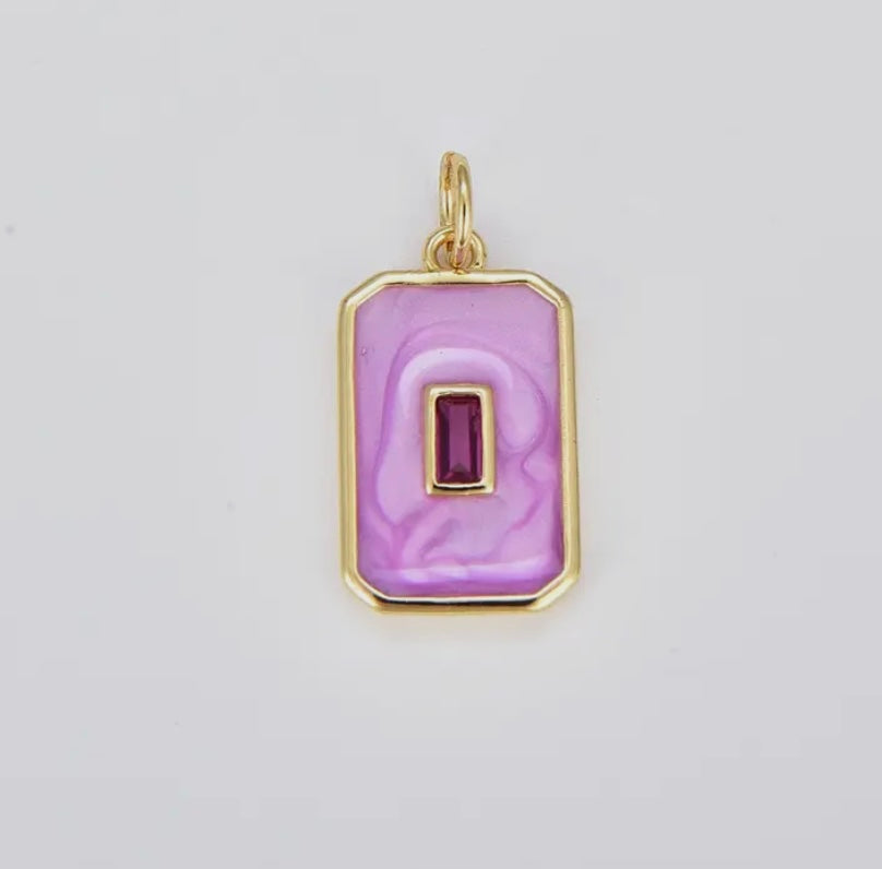 Baguette Charm - Pink