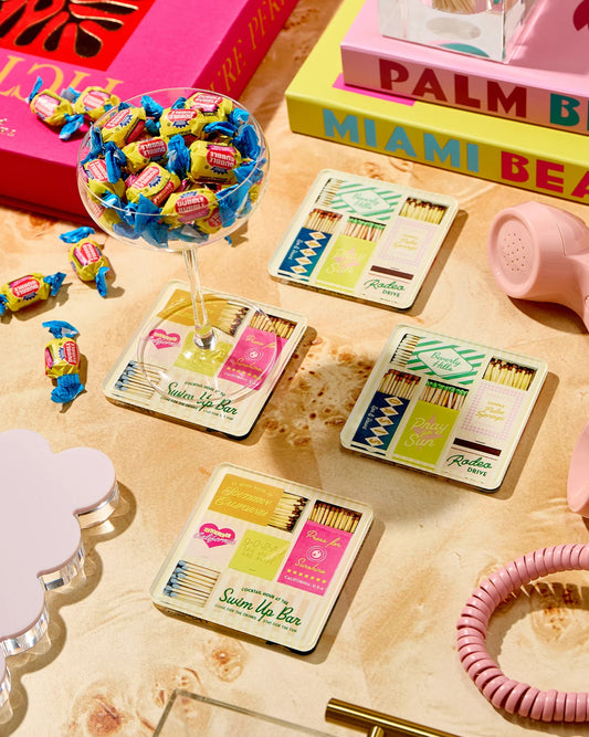 California Matchbook Coasters