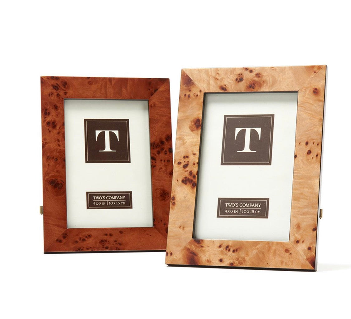 Burled Wood 4x6 Frame