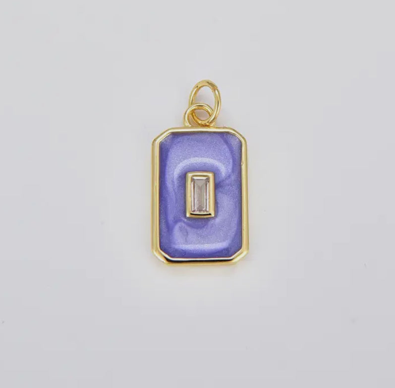 Baguette Charm - Purple