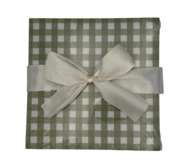Green Plaid Notepad