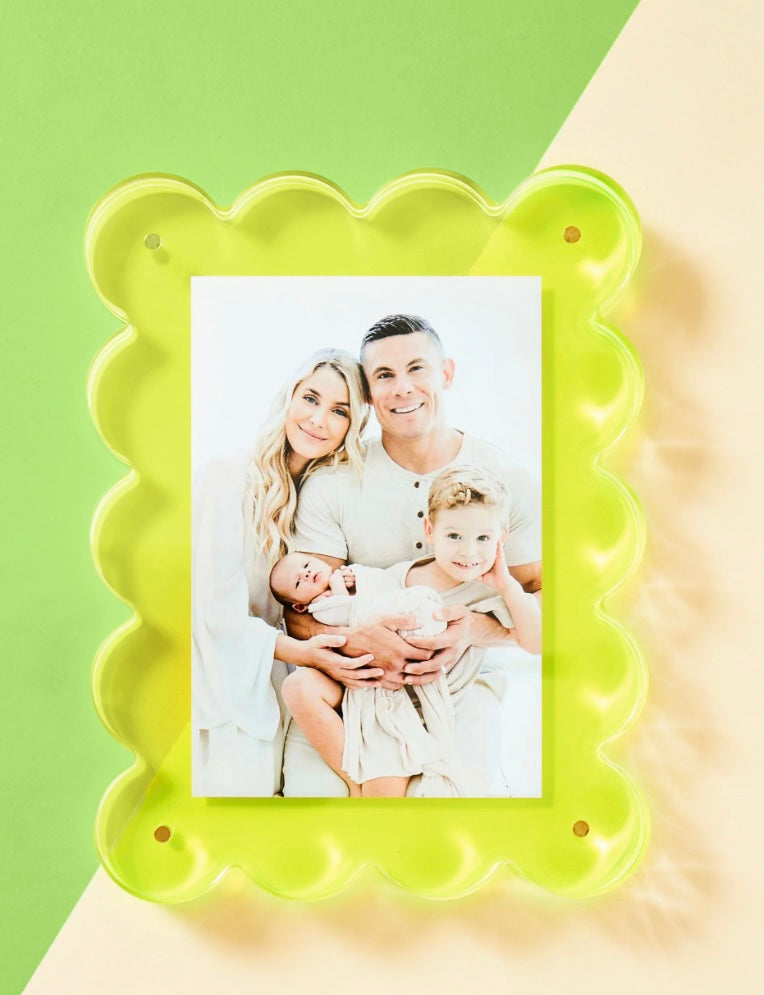 Neon Lime Acrylic Picture Frame