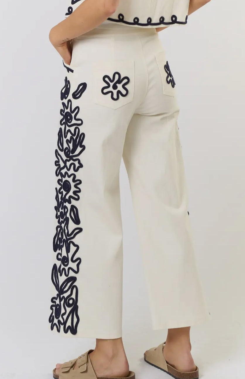 Detailed Denim Pant