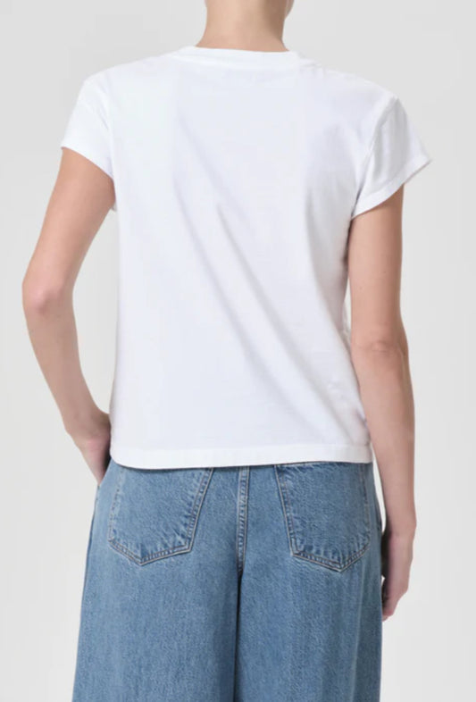 Bryce Cap Sleeve Tee in white