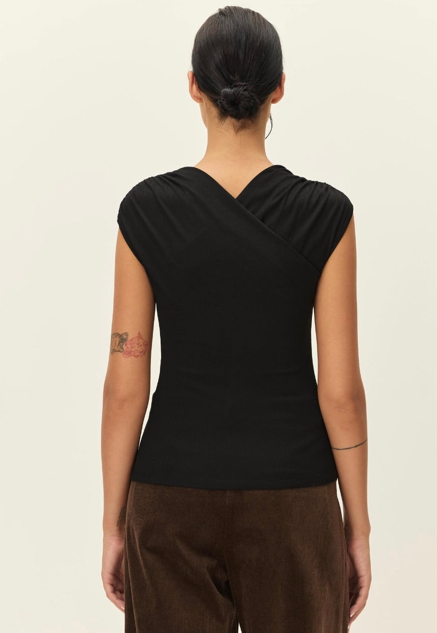 Rue Draped Wrap Top