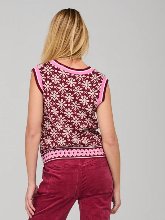 Gig Vest in Merlot