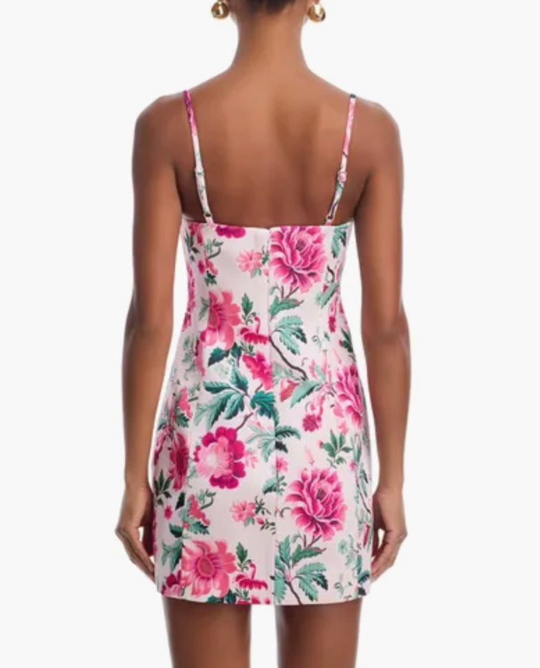 York Satin Flare Mini Dress