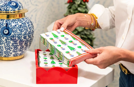 Lacquared Scallop Napkin Tray