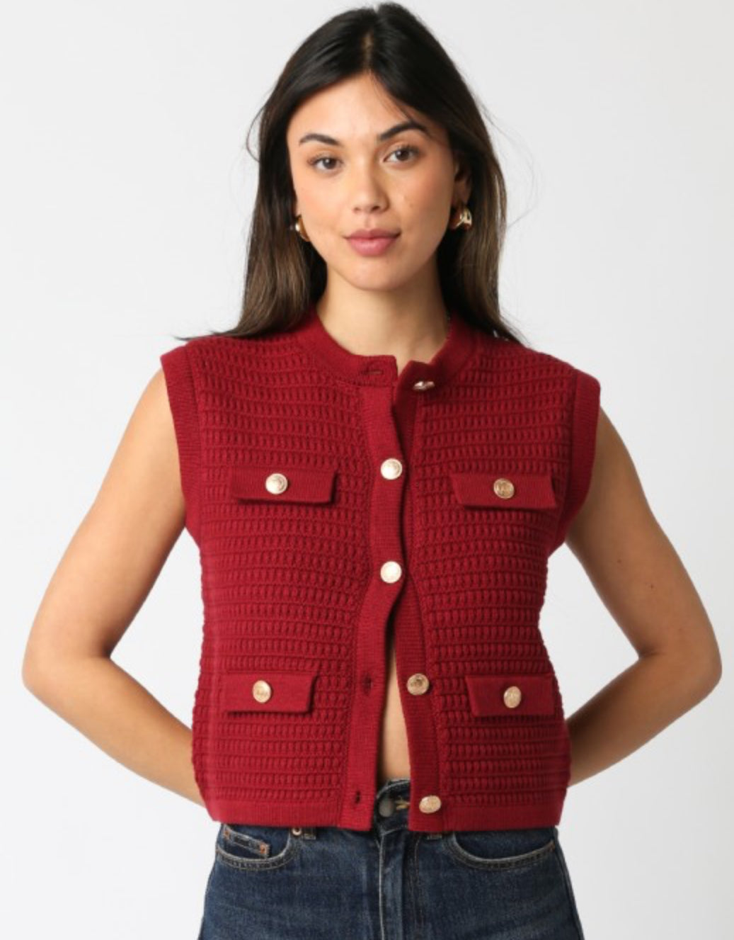 Selena Button Up Top