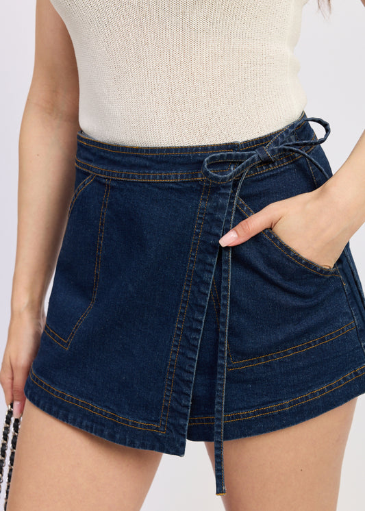 Eliana Denim Skort