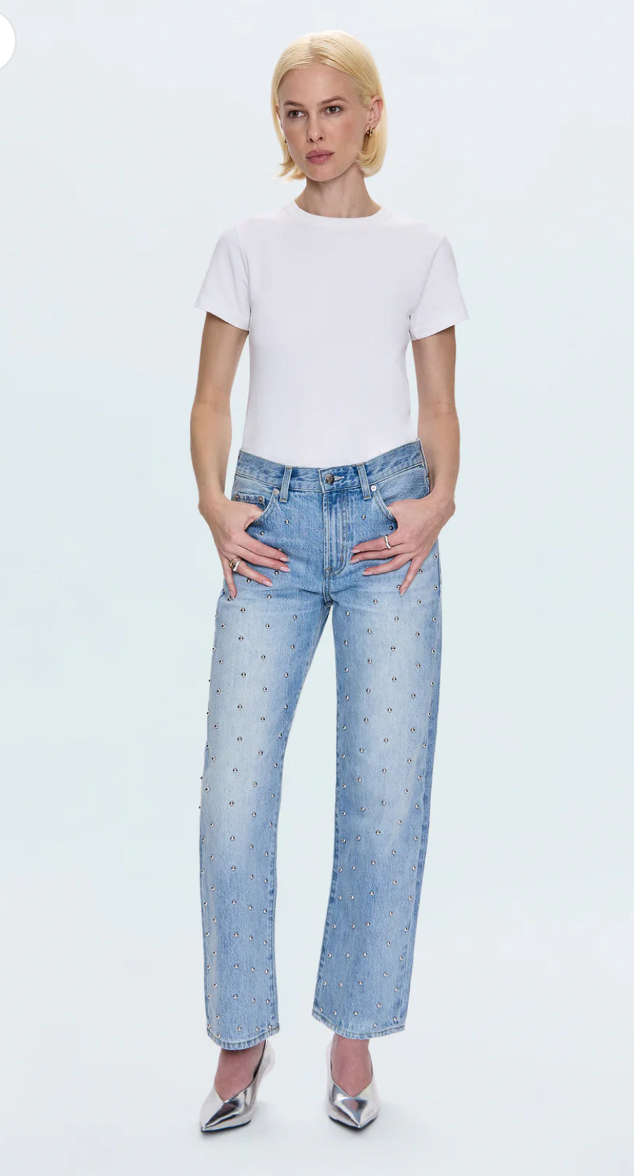 Lexi Mid Rise Bowed Jean