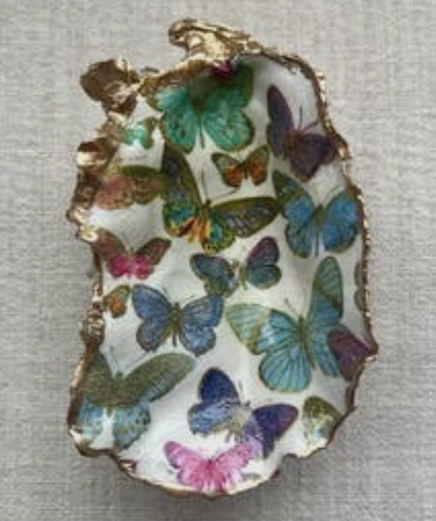 Bright Butterfly Clam Shell