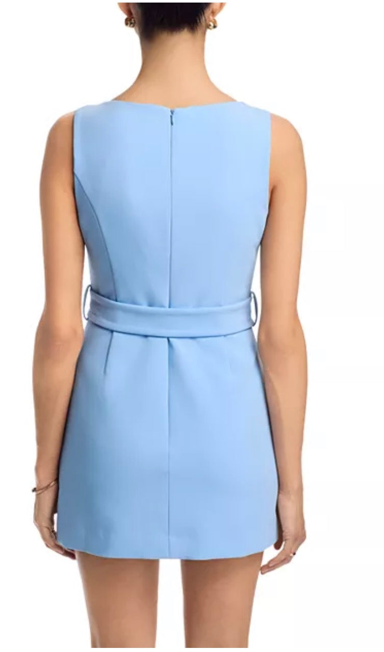 Azra Twill Belted Mini Dress-8