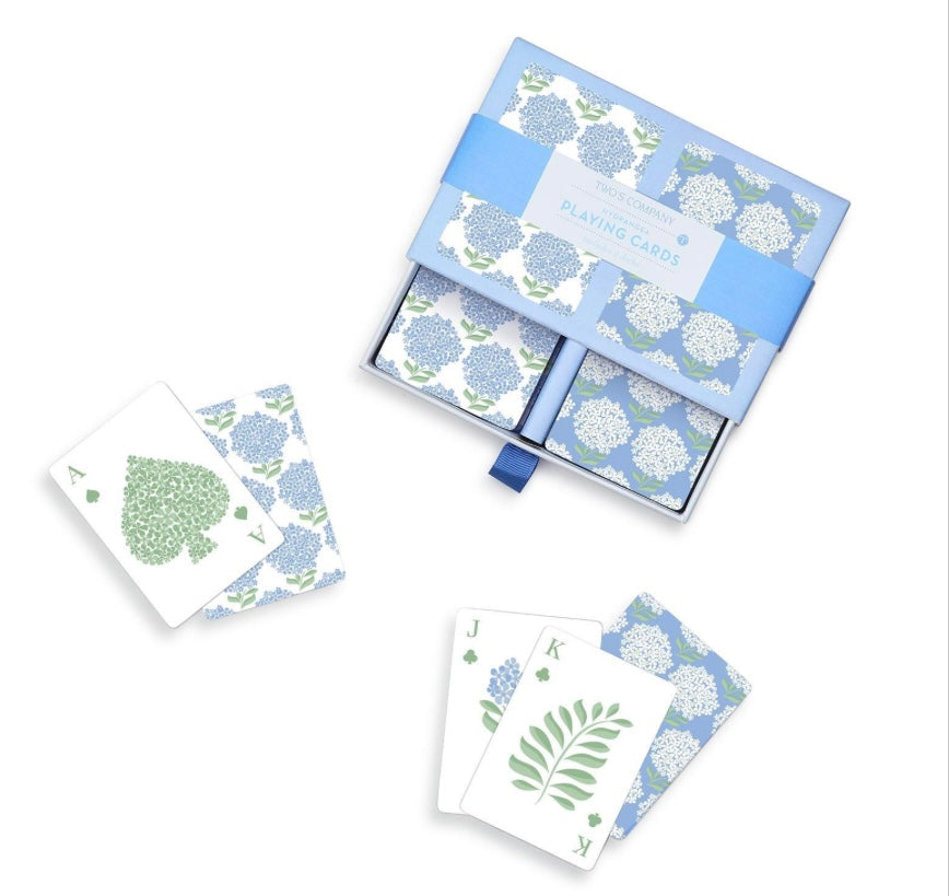 Hydrangea Double Deck Playing Cards