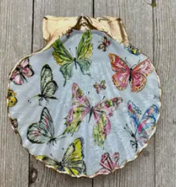 Spring Butterflies Clam Shell
