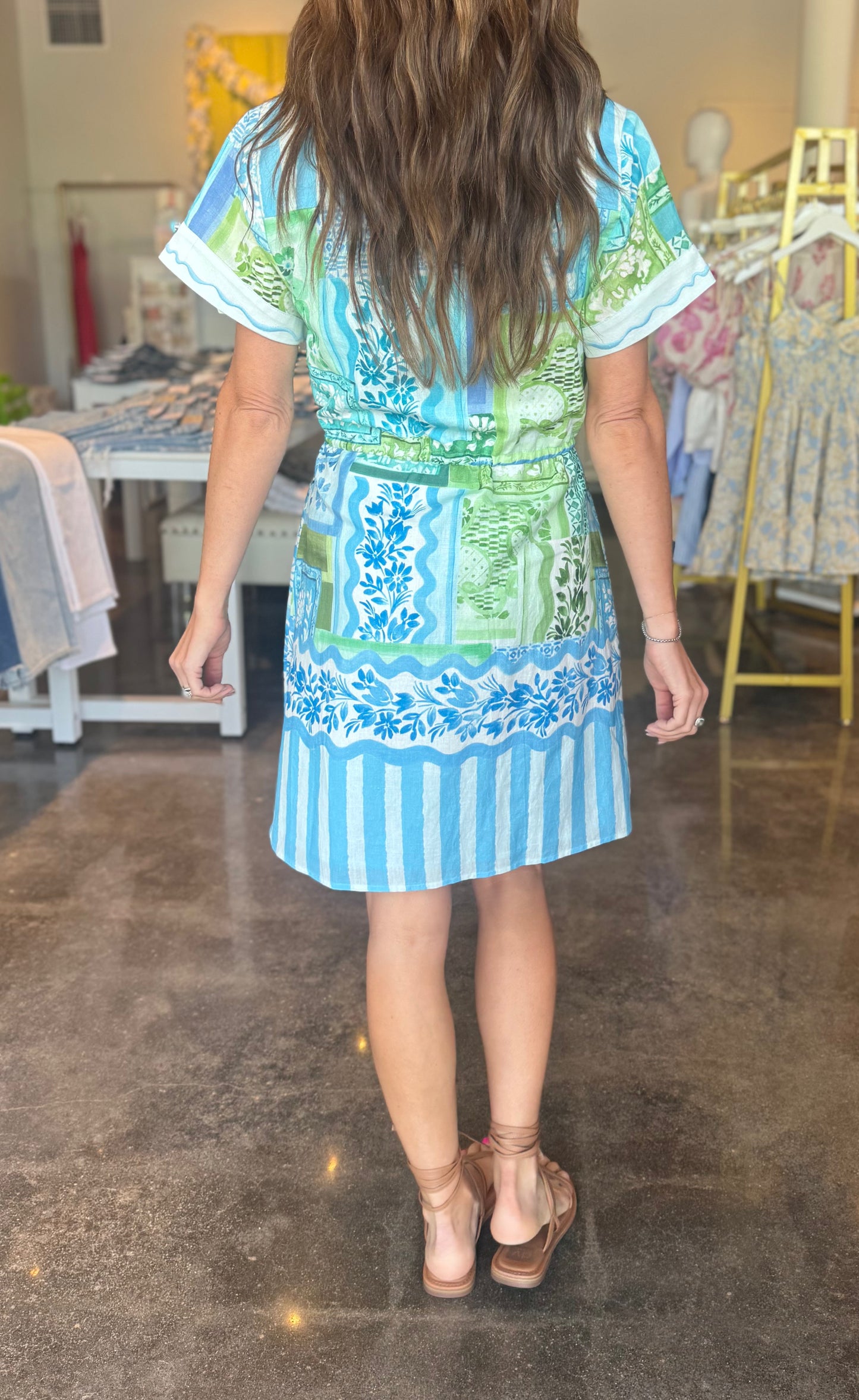 Adeline Dress in Monaco